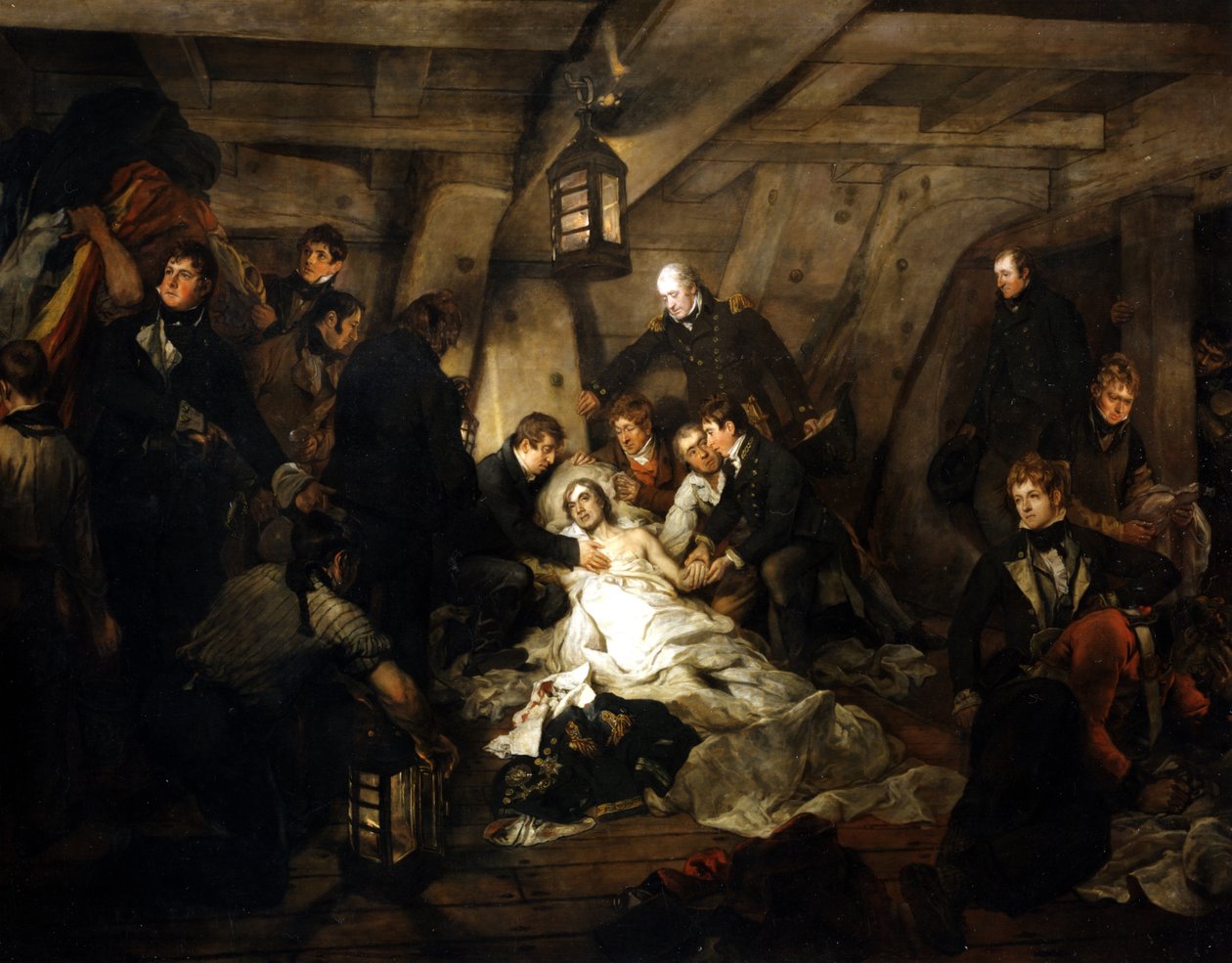 Der Tod von Admiral Lord Nelson, 1805 1807 von Arthur William Devis