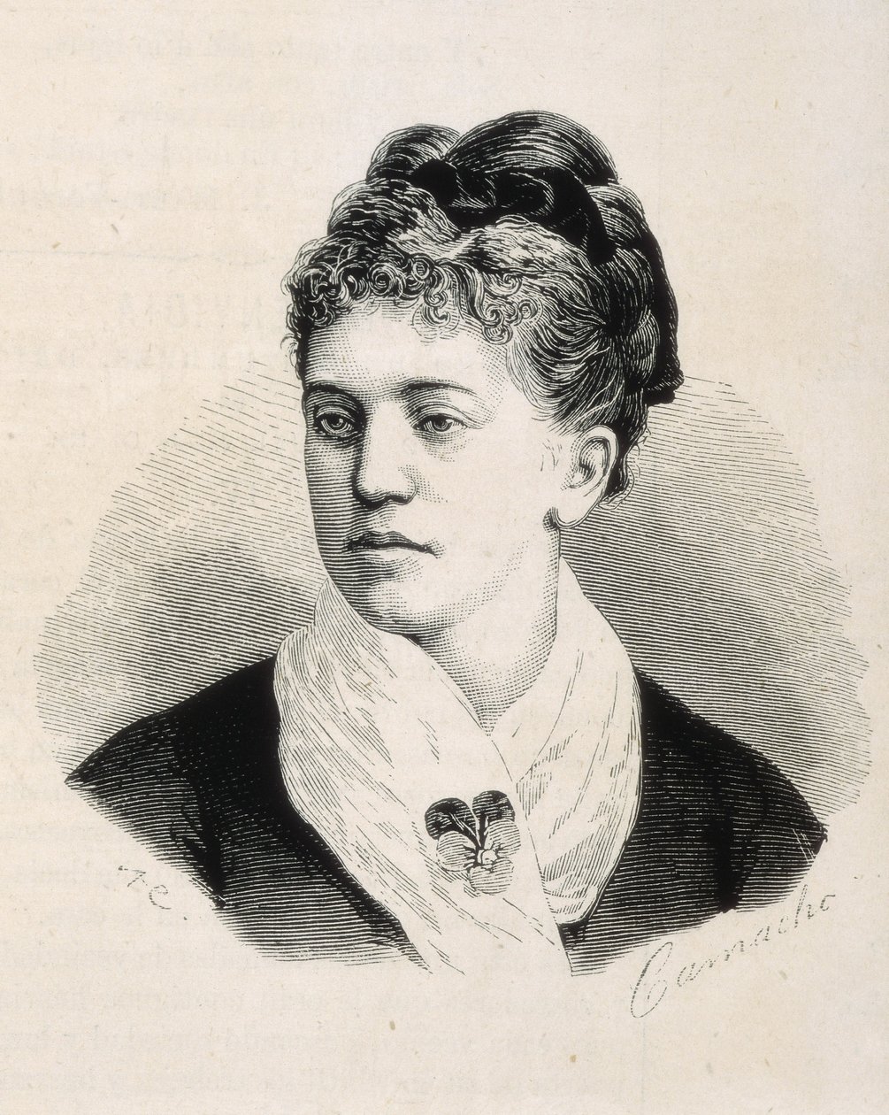 Rosario de Acuña y Villanueva de la Iglesia (1851-1923). Englische Schriftstellerin. „La Ilustracion Española y Americana“. (Stich) von Artist Unknown