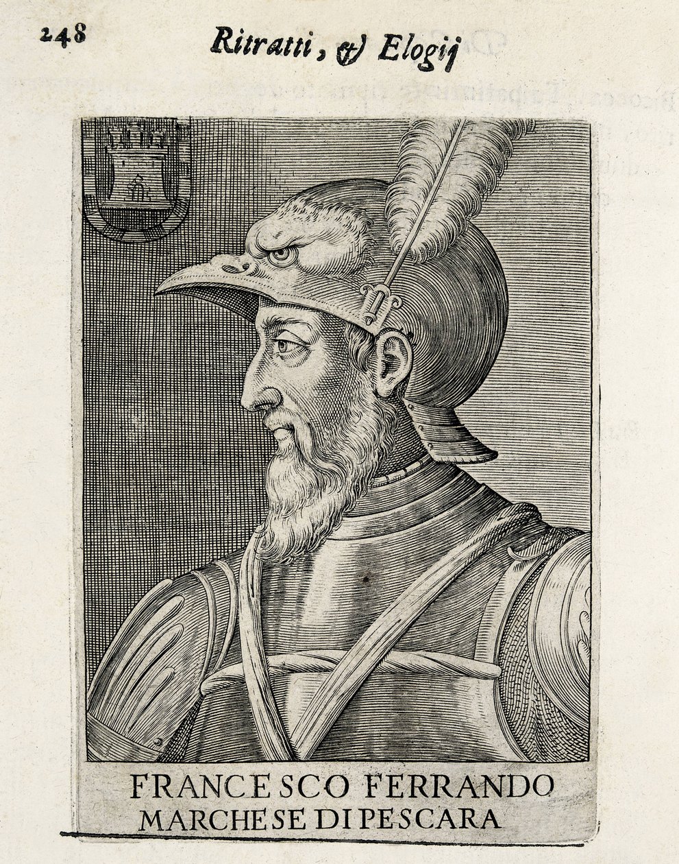 AVALOS, Fernando Francisco (1490-1546). Spanischer General. Xylographie. SPANIEN. MADRID (AUTONOME GEMEINSCHAFT). Madrid. Nationalbibliothek von Artist Unknown