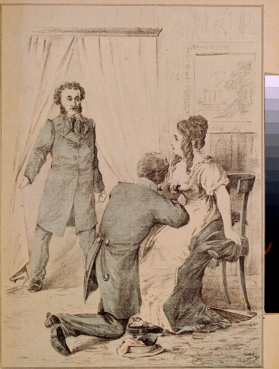 Alexandre Puschkin (1799-1837) (Litho) von Artist Unknown