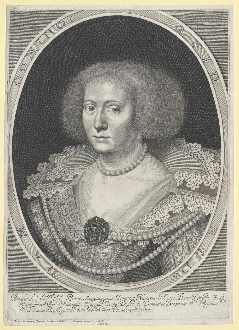 Amalie Gräfin von Solms-Braunfels von Artist Unknown