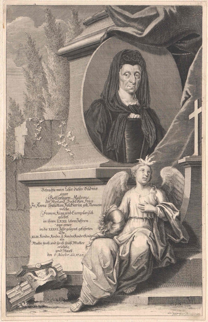 Anne Susanna Thomae (Druck) von Artist Unknown