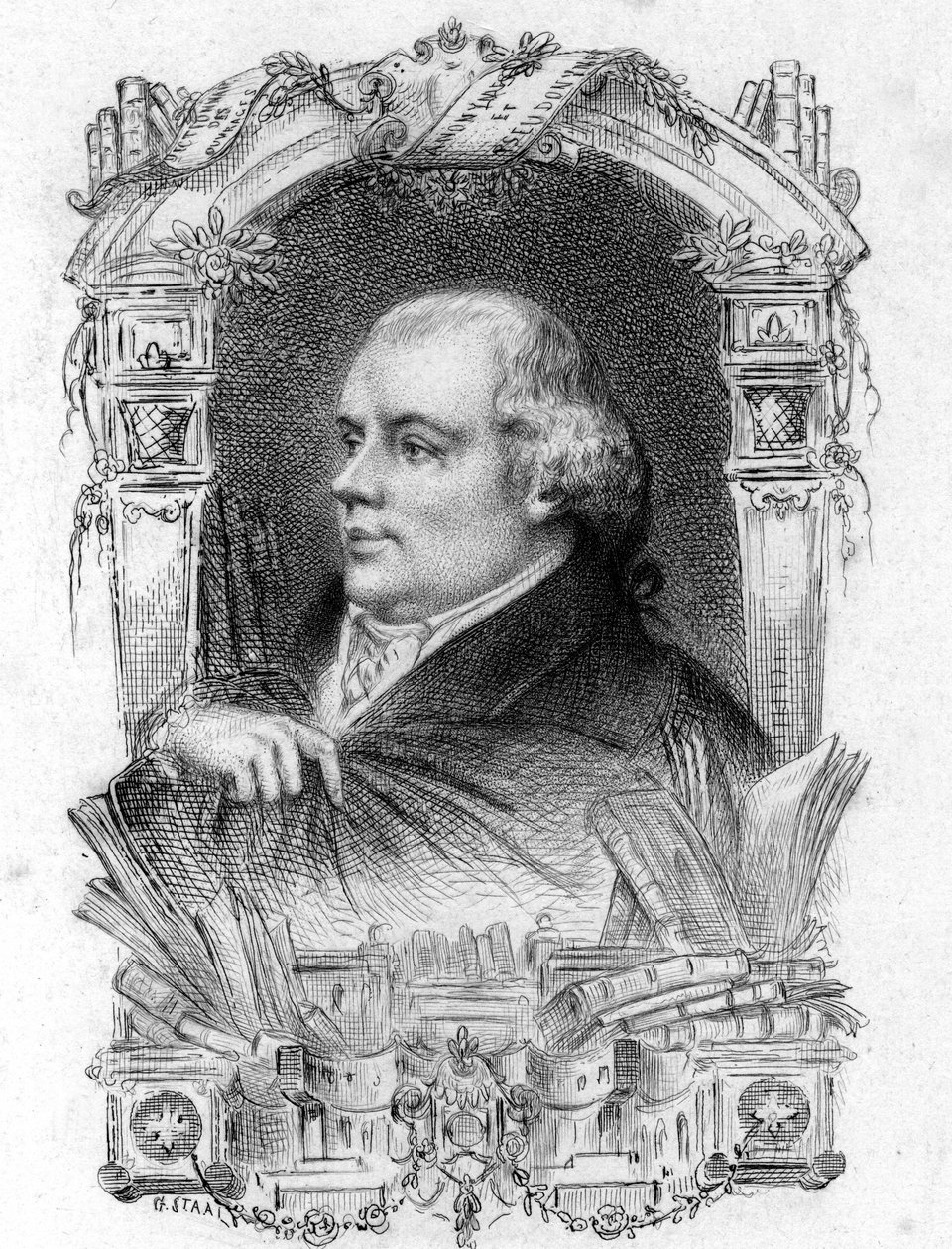 Antoine-Alexandre Barbier (1765-1825) Bibliothek und Bibliothek Englisch von Artist Unknown
