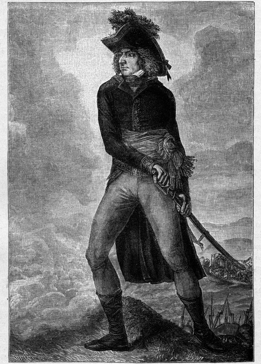Bernadotte Karl XIV (1763-1844) König von Schweden und Norwegen (1818-44) - Porträt von Karl XIV (Jean de Suède) (Jean Baptiste Bernadotte) (1763-1844) nach dem Gemälde von Hilaire Ledru von Artist Unknown