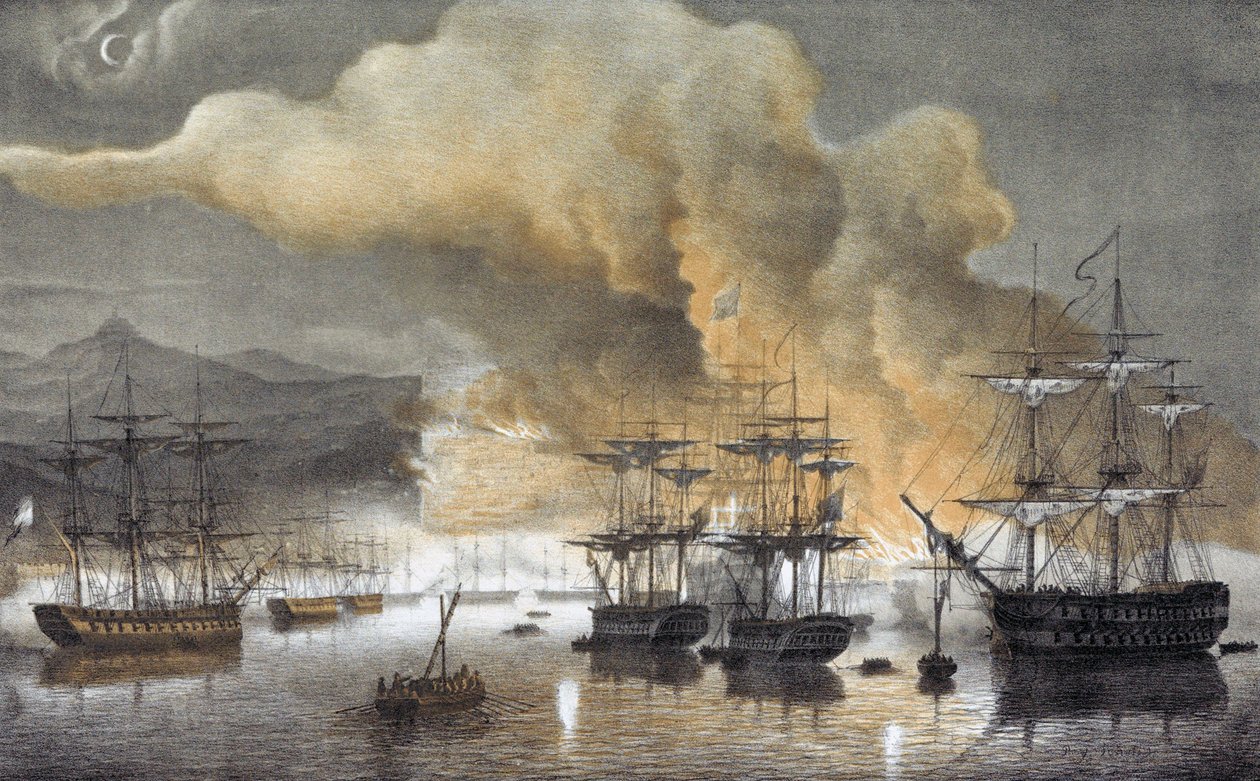 Bombardierung von Algier von Artist Unknown