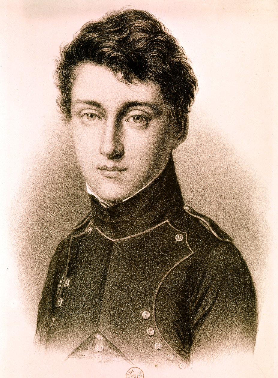 Sadi Nicolas Léonard Carnot, französischer Maschinenbauingenieur, Physiker: Porträt im Alter von 17 Jahren von Artist Unknown