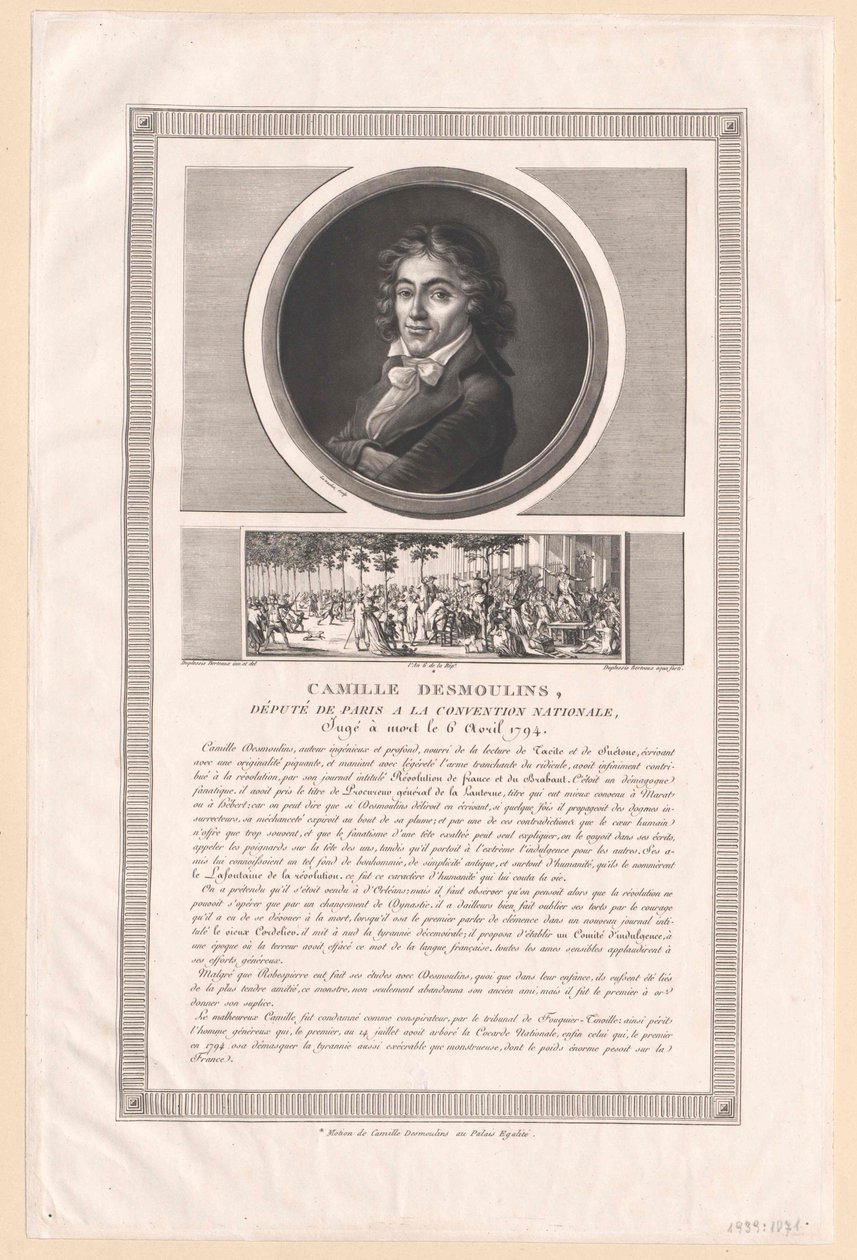 Camille Desmoulins von Artist Unknown