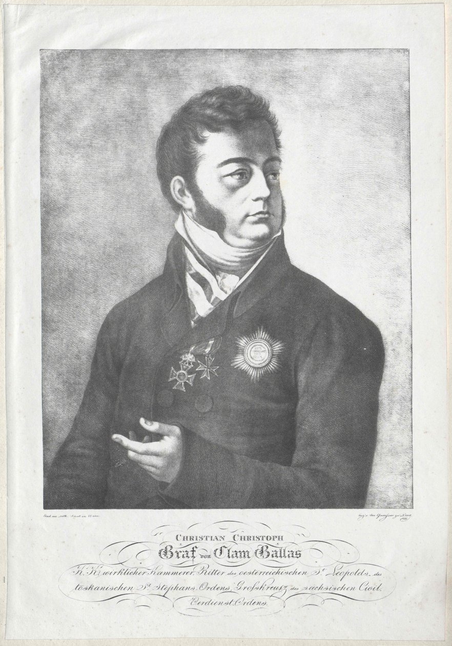 Christian Christoph Graf Clam-Gallas von Artist Unknown