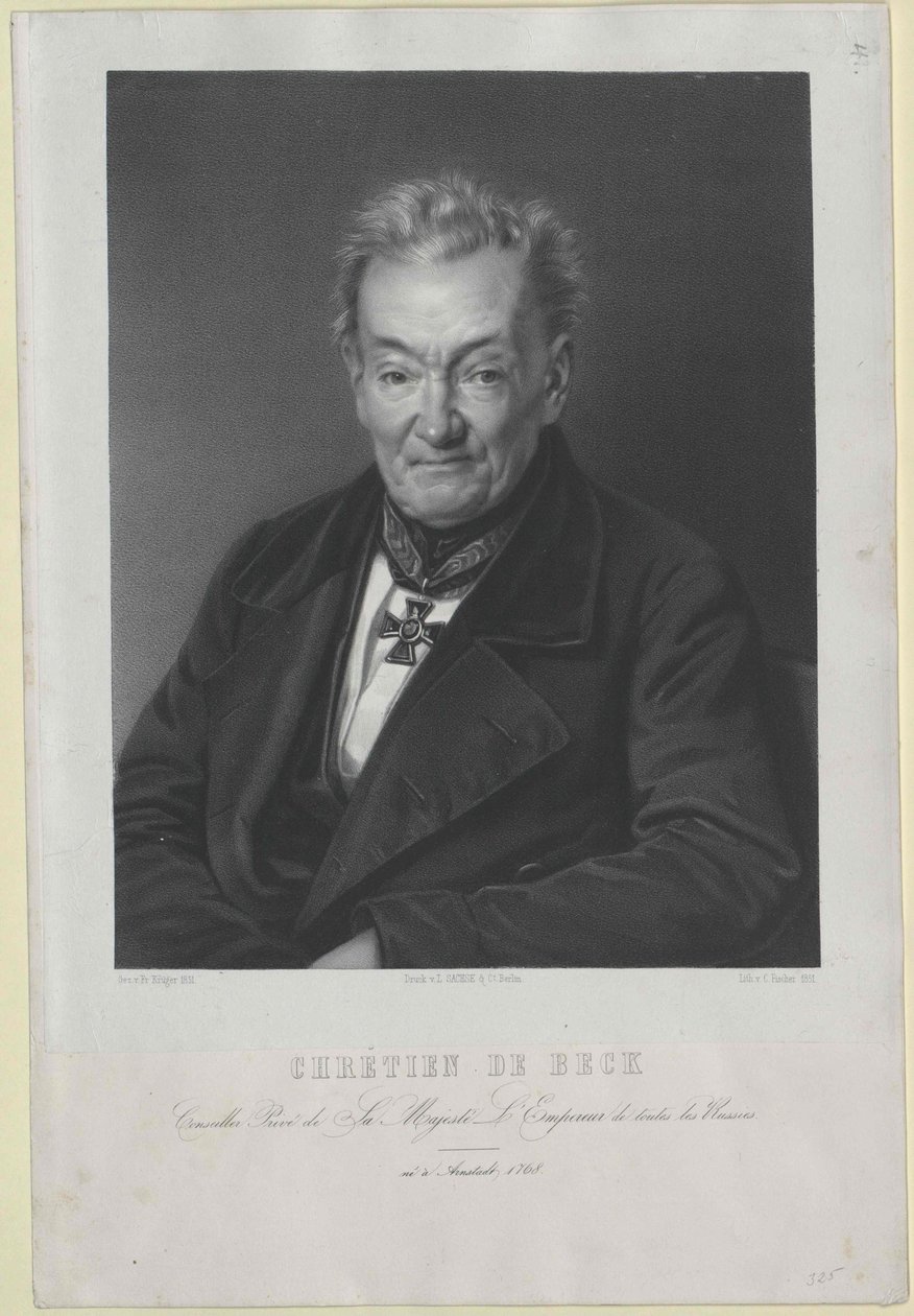 Christian von Beck von Artist Unknown