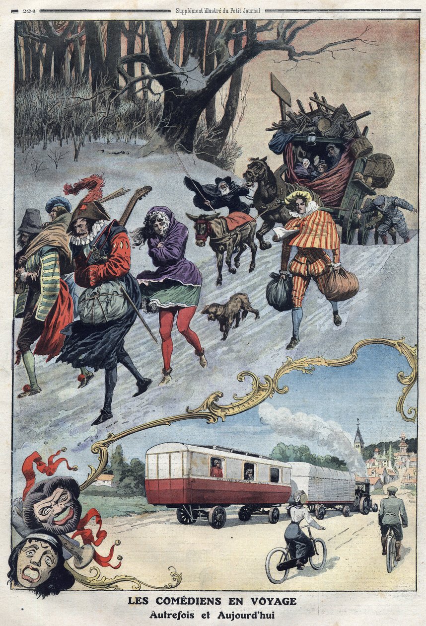 Reisende Komödianten: Anhänger der alten und gegenwärtigen Zeit von Artist Unknown