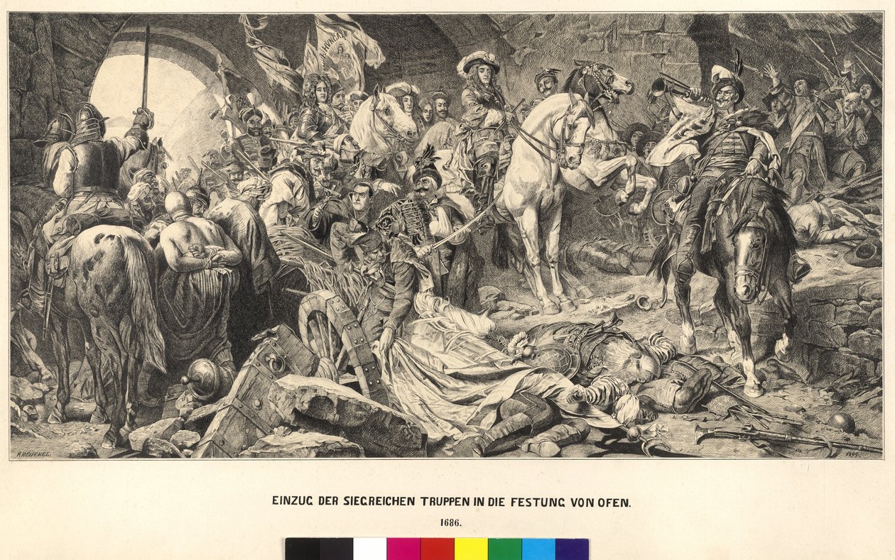 Einzug der siegreichen Truppen in die Festung Ofen von Artist Unknown