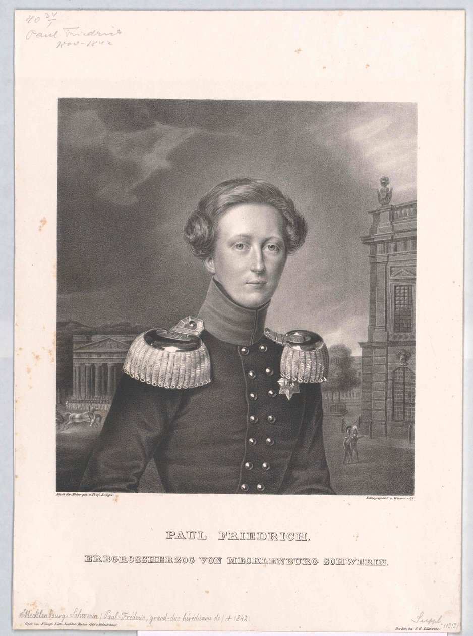 Großherzog von Mecklenburg Paul Friedrich von Artist Unknown