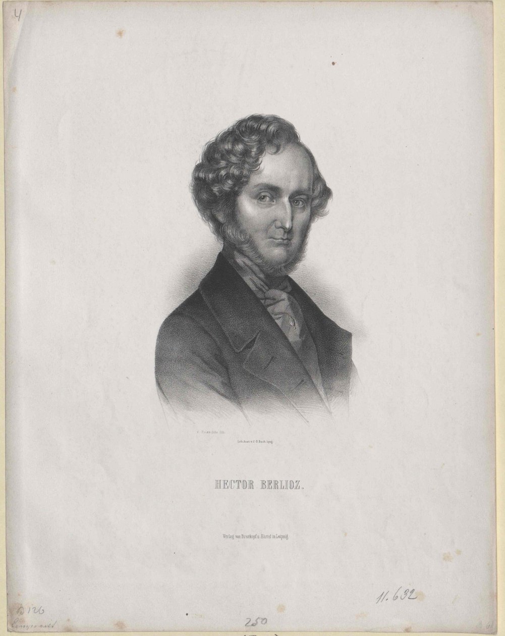 Hector Berlioz (Druck) von Artist Unknown
