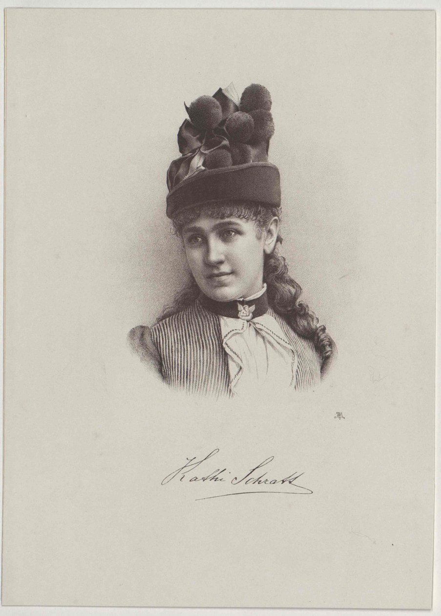 Katharina Schratt (Druck) von Artist Unknown