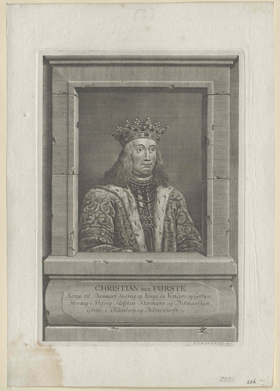 König von Dänemark Christian I von Artist Unknown