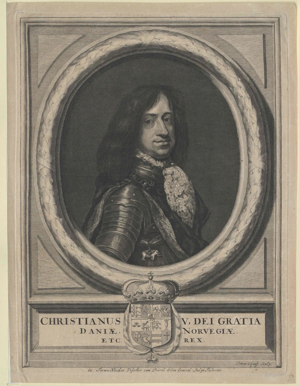 König von Dänemark Christian V von Artist Unknown