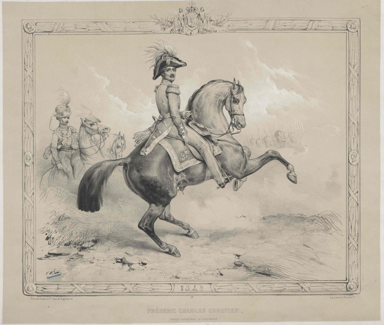 König von Dänemark Friedrich VII von Artist Unknown