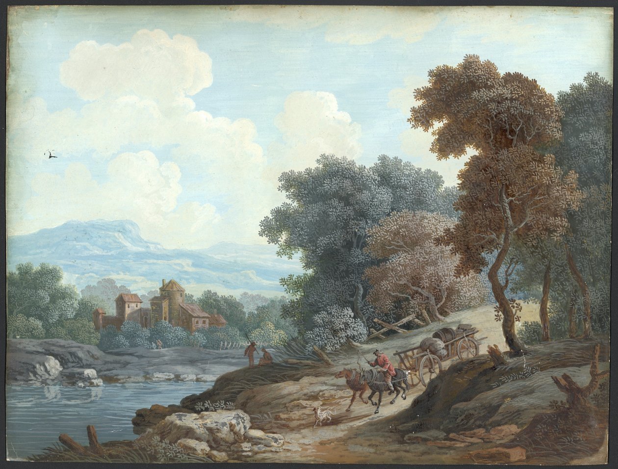 Landschaft mit Fluss von Artist Unknown