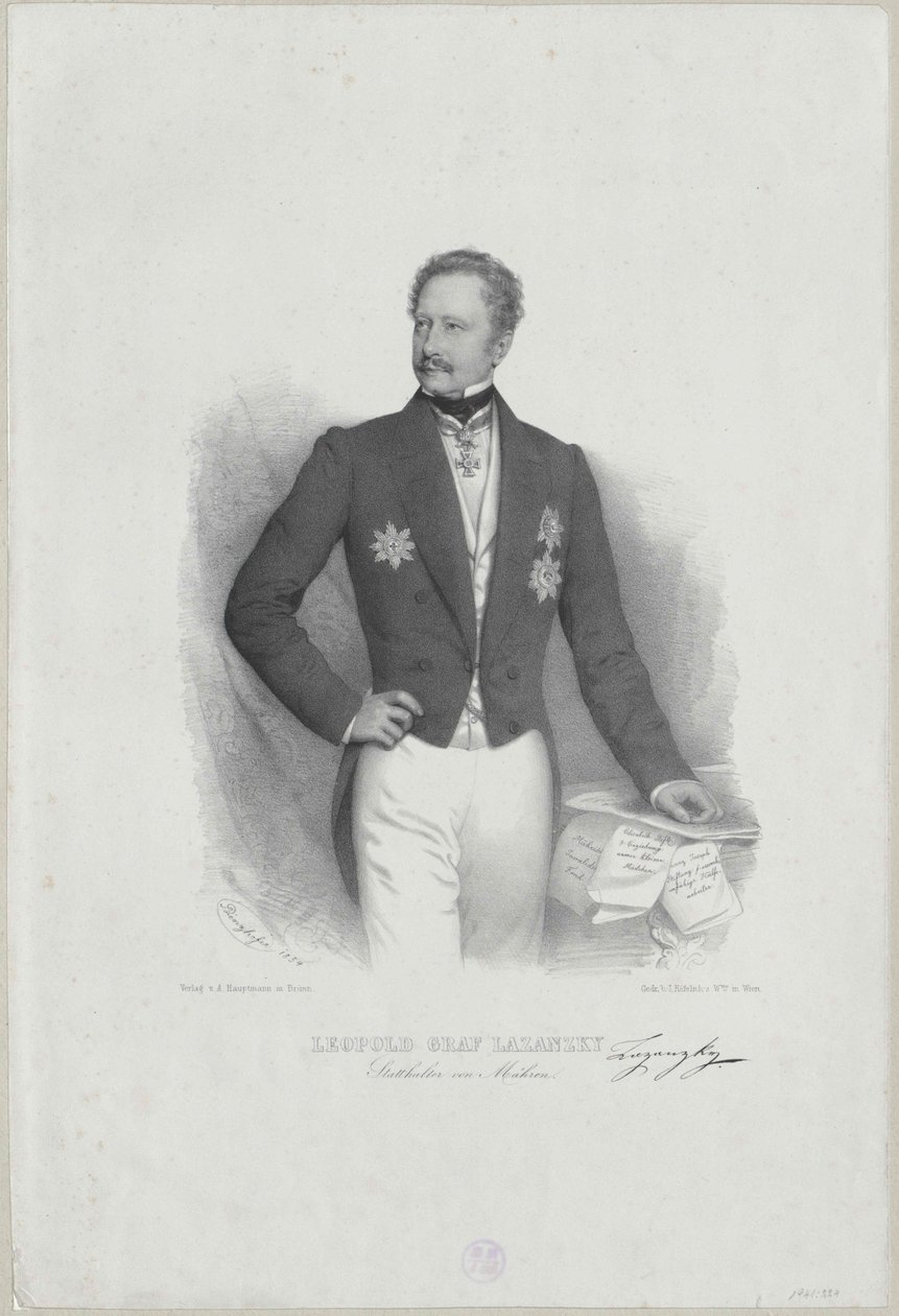 Leopold Graf Lazansky von Artist Unknown