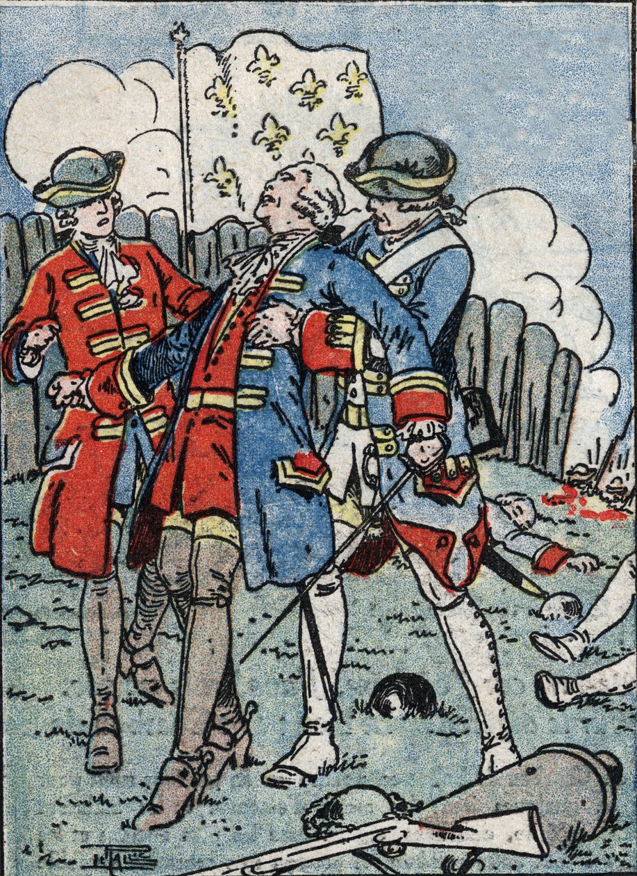 Louis Joseph Marquis de Montcalm starb (1712-1759) als Kommandant der französischen Truppen in Kanada, vor Quebec von Artist Unknown