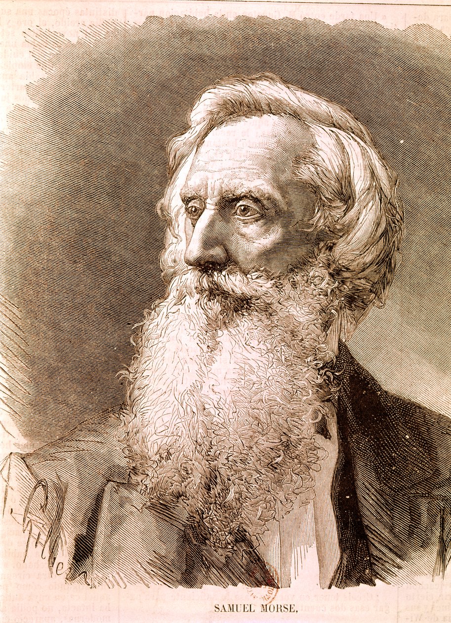 Porträt von Samuel Finley Breese Morse, amerikanischer Erfinder und Maler von Artist Unknown