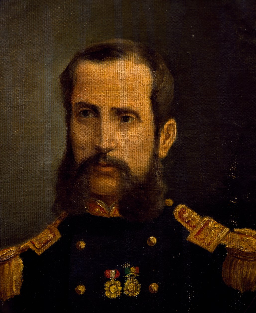Porträt von Andres Caceres (1836-1923), Held des Pazifikkriegs, Peru von Artist Unknown