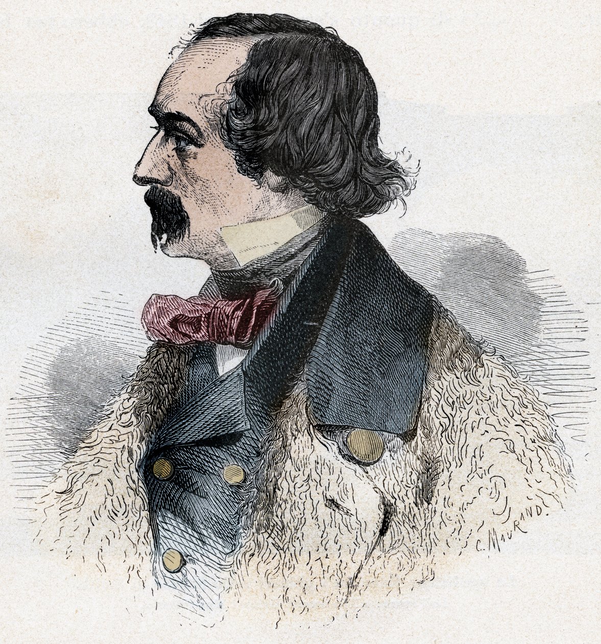 Porträt von ELISHA KENT KANE, amerikanischer Arktisforscher von Artist Unknown