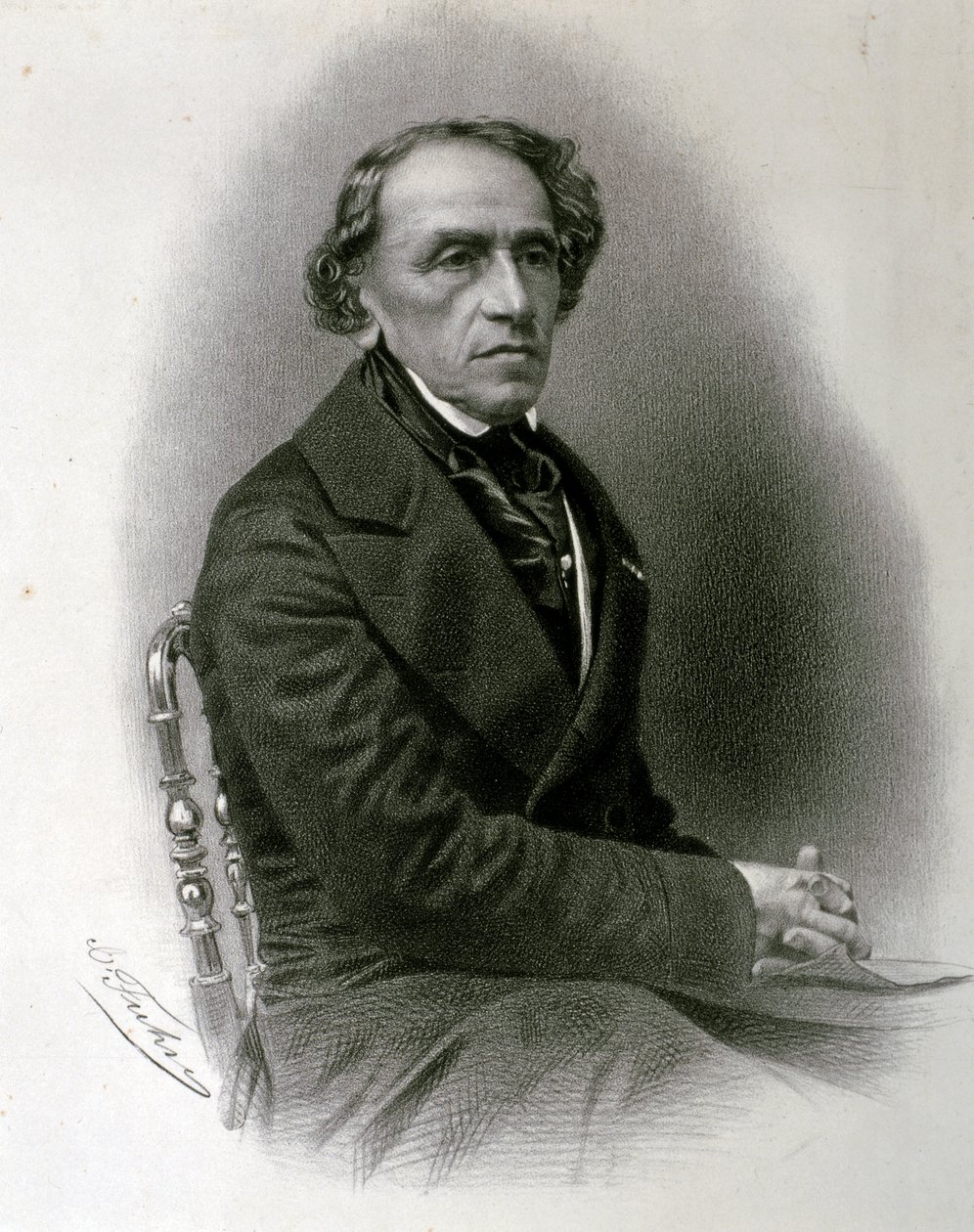 Porträt von Giacomo Mayerbeer von Artist Unknown