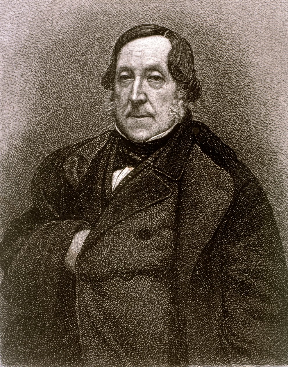 Porträt von Gioachino Antonio Rossini (Radierung) von Artist Unknown