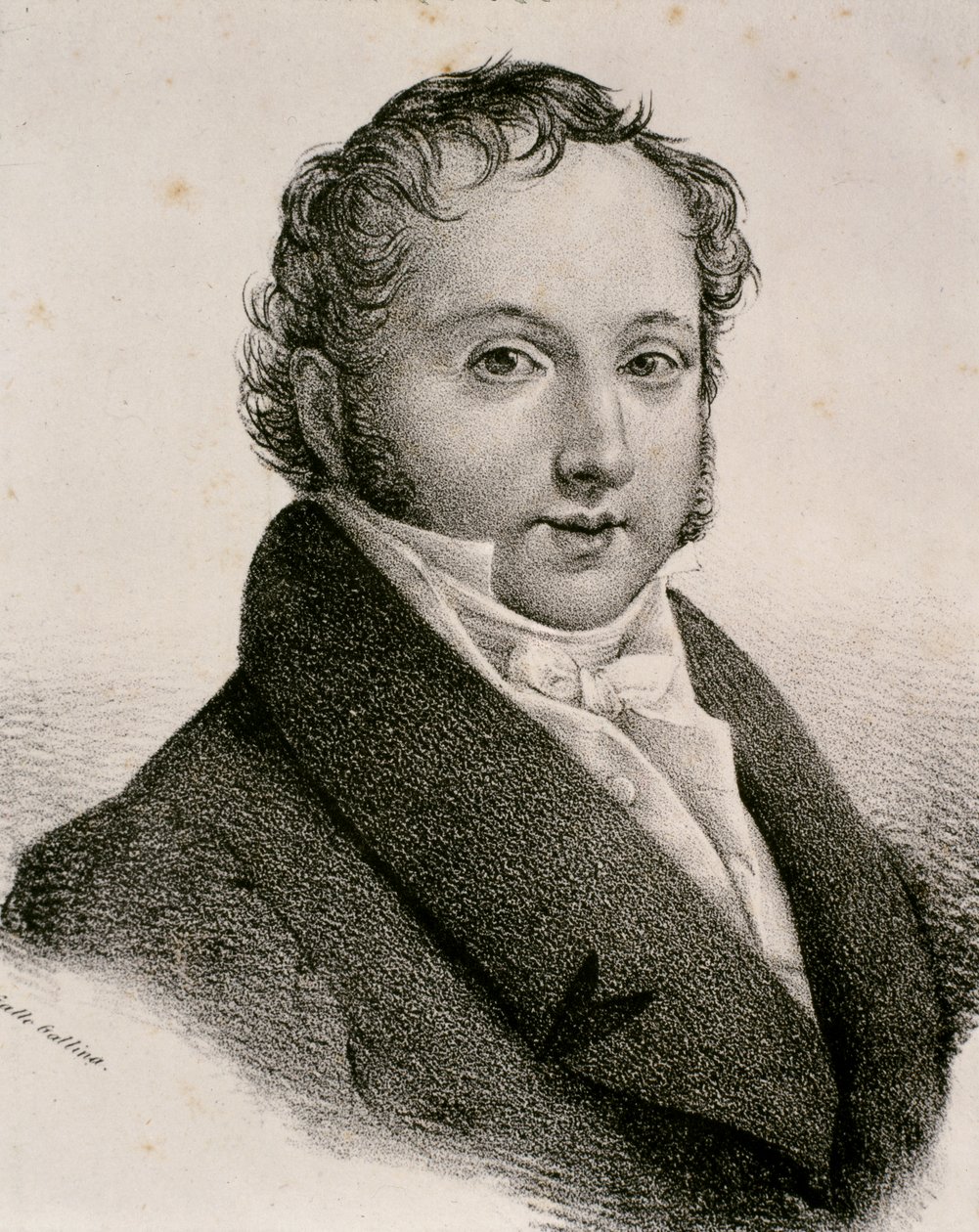 Porträt von Gioachino Antonio Rossini von Artist Unknown