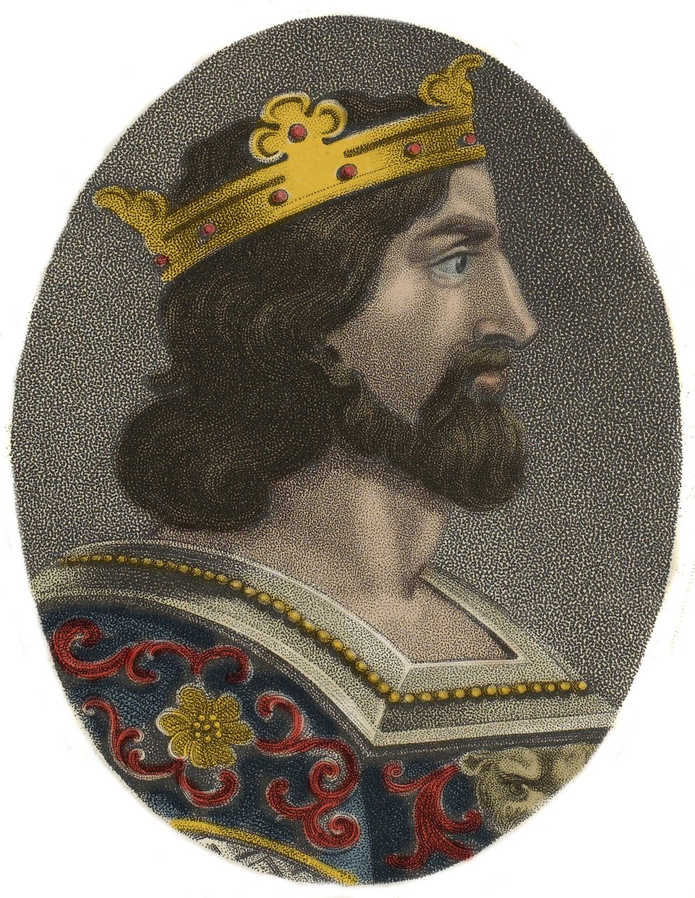 Porträt von Hugues I Capet, König von Frankreich von Artist Unknown