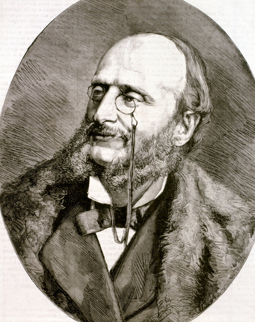 Porträt von Jacques Offenbach von Artist Unknown