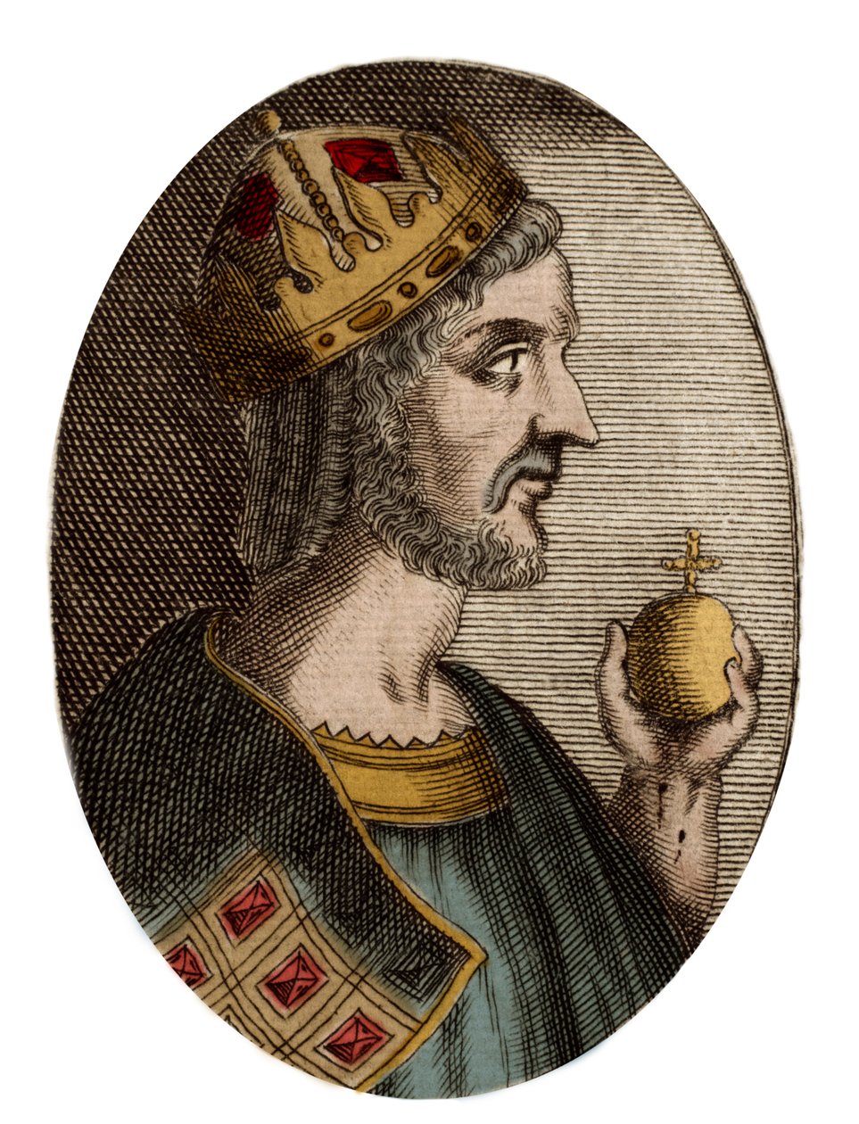 Porträt von Justinian I. (Der Große) (Flavius Petrus Sabbatius Justinianus) (482-565), oströmischer Kaiser von Artist Unknown