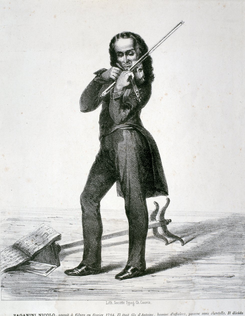 Porträt von Niccolo Paganini von Artist Unknown