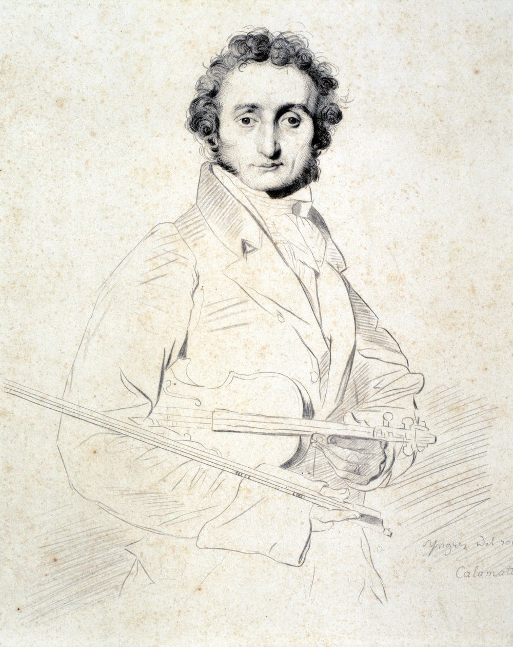 Porträt von Niccolo Paganini von Artist Unknown