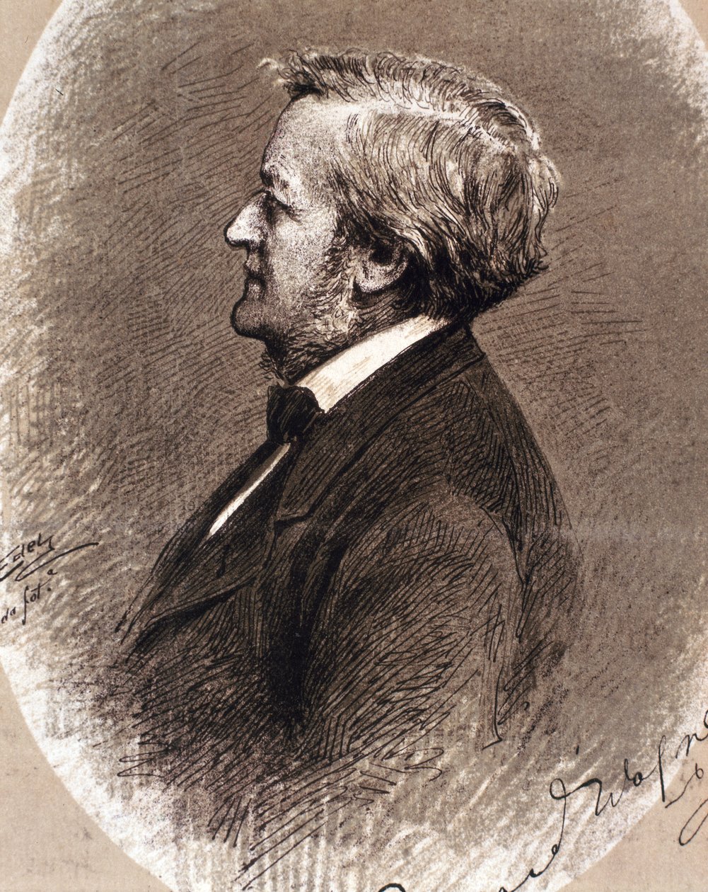 Porträt von Wilhelm Richard Wagner von Artist Unknown
