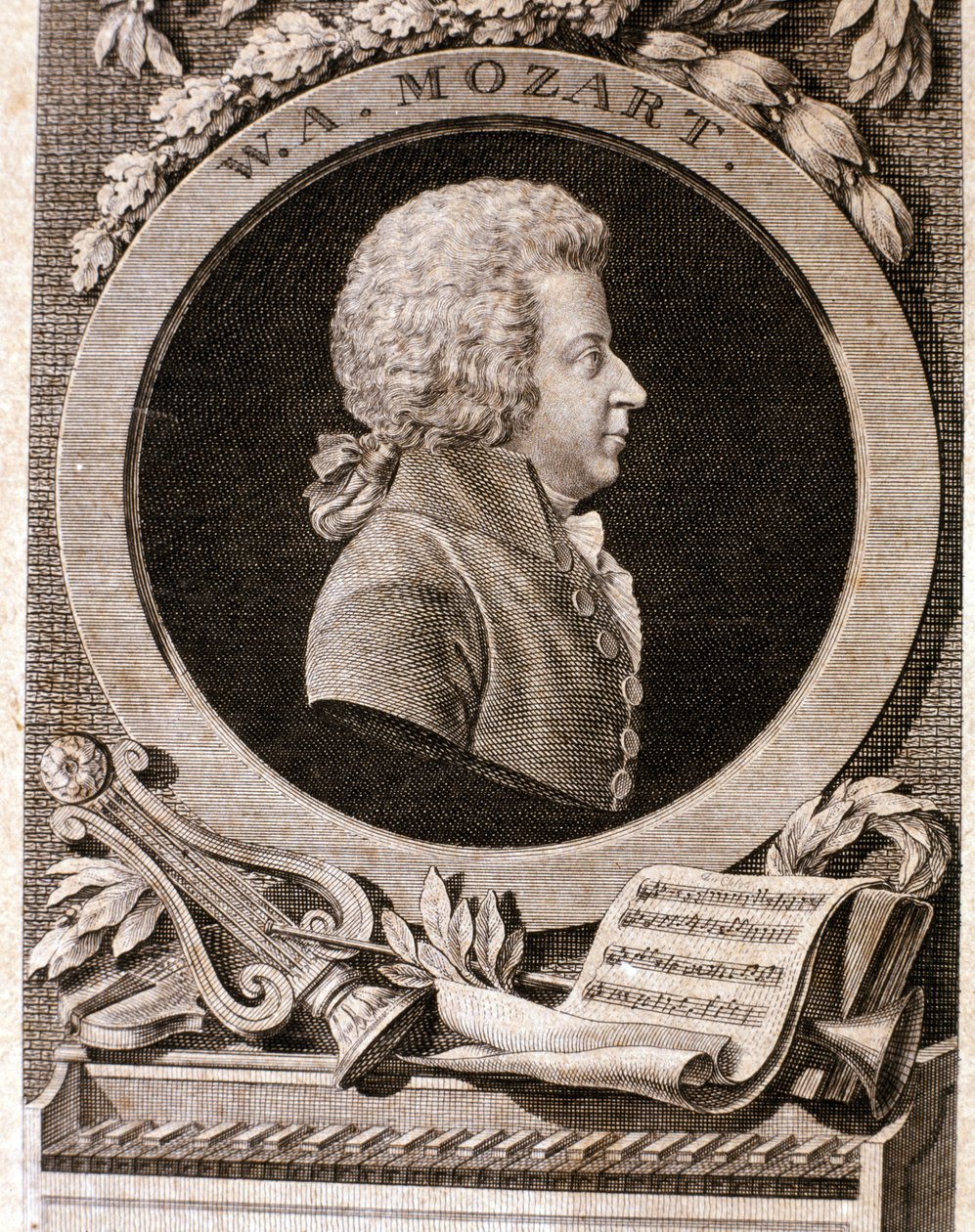 Porträt von Wolfgang Amadeus Mozart von Artist Unknown