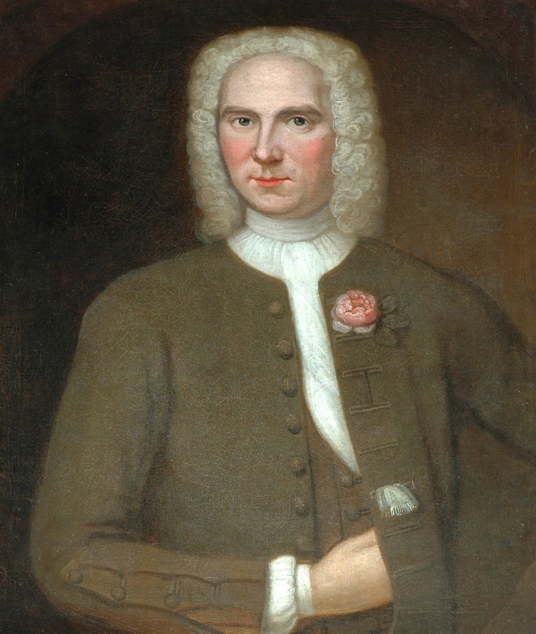 Porträt eines Mannes mit einer Rose von Artist Unknown