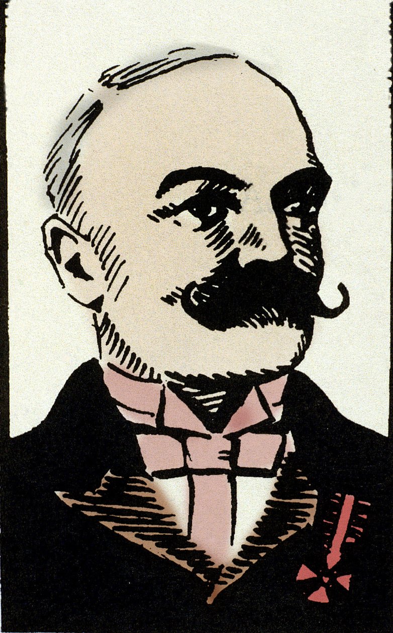 Porträt des italienischen Schriftstellers Emilio Salgari (1863-1911) von Artist Unknown