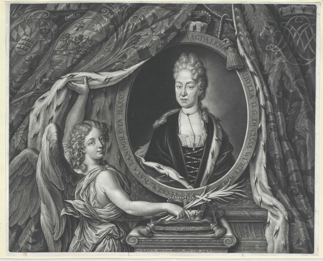 Prinzessin von Hessen-Darmstadt Magdalene Sibyl von Artist Unknown