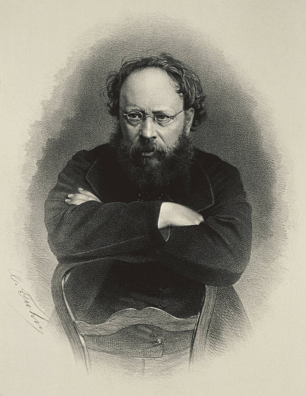 Proudhon, Pierre-Joseph (1809-1865). Französischer sozialistischer Theoretiker und Ökonom von Artist Unknown