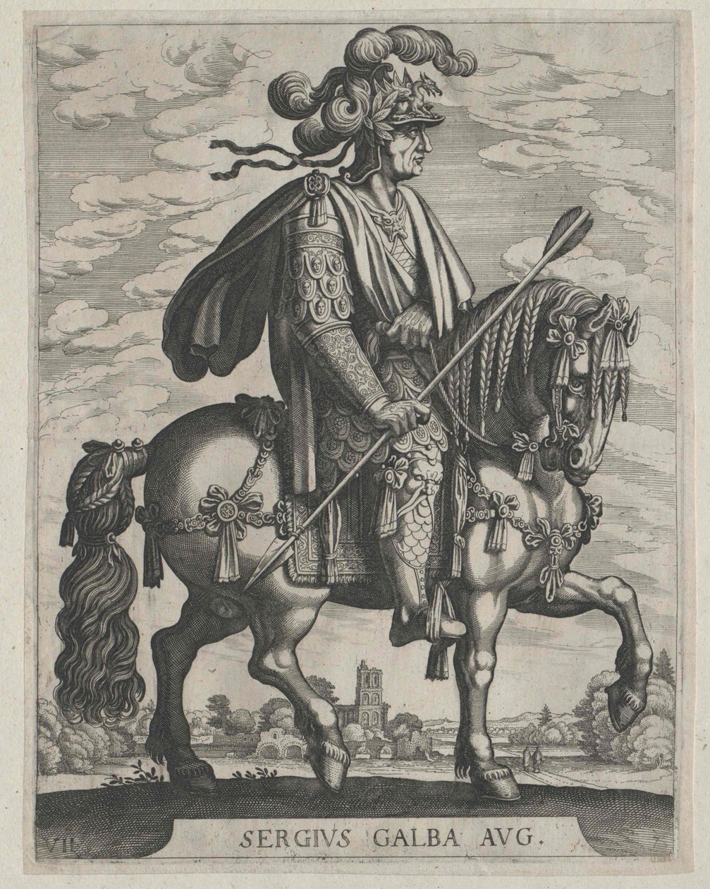 Römischer Kaiser Galba von Artist Unknown