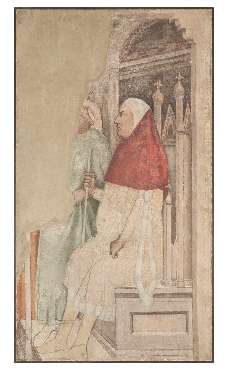 Szene aus einem Urteil (Fresko) von Artist Unknown