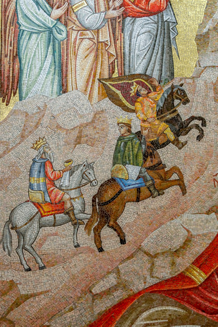 Die Heiligen Drei Könige. Kathedrale, Harissa, 2022 von Artist Unknown