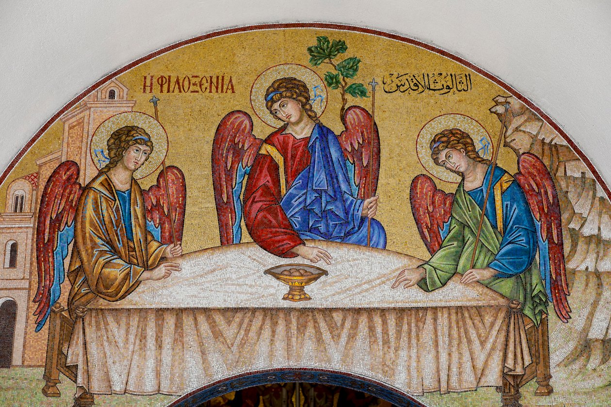 Die Dreifaltigkeit. Kathedrale, Harissa, 2022 von Artist Unknown