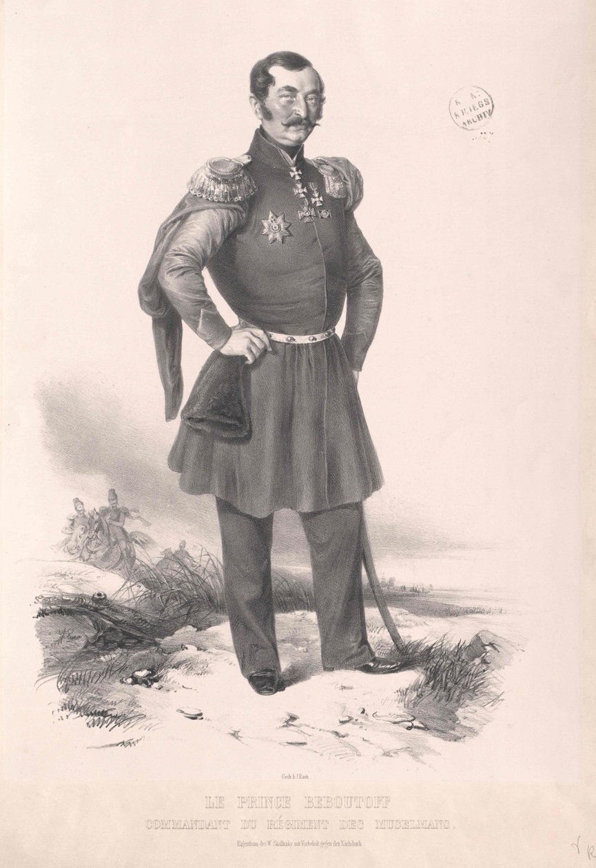 Vasilij Osipovi? Graf Bebutov von Artist Unknown