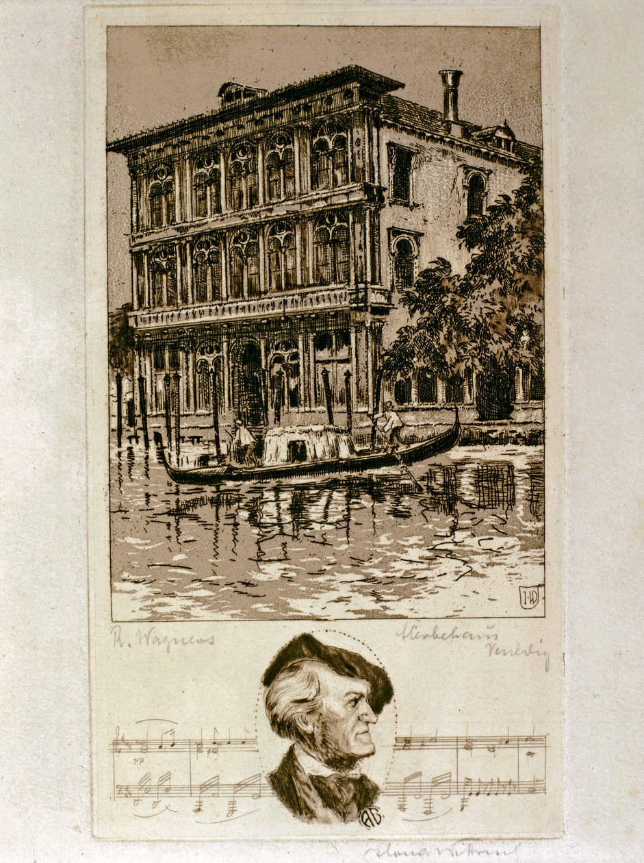Wagner in Venedig von Artist Unknown