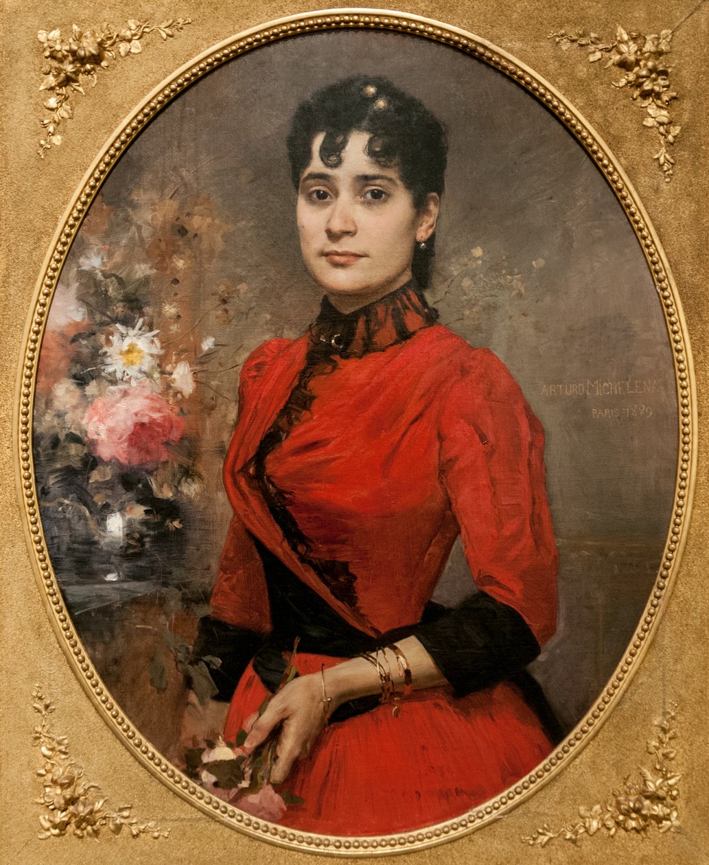 Porträt von Emilia Alcalá von Arturo Michelena