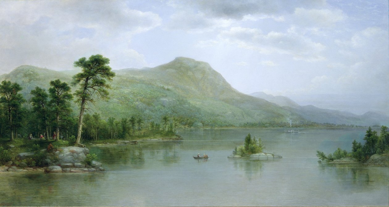 Black Mountain von den Hafeninseln, Lake George, New York von Asher Brown Durand