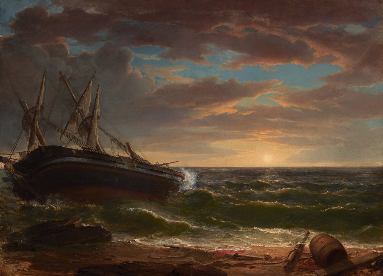 Das gestrandete Schiff von Asher Brown Durand